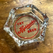 1960s HIGHLANDER BEER ハイランダービール ヴィンテージ ガラス アッシュトレイ 灰皿 MISSOULA MONTANA USA