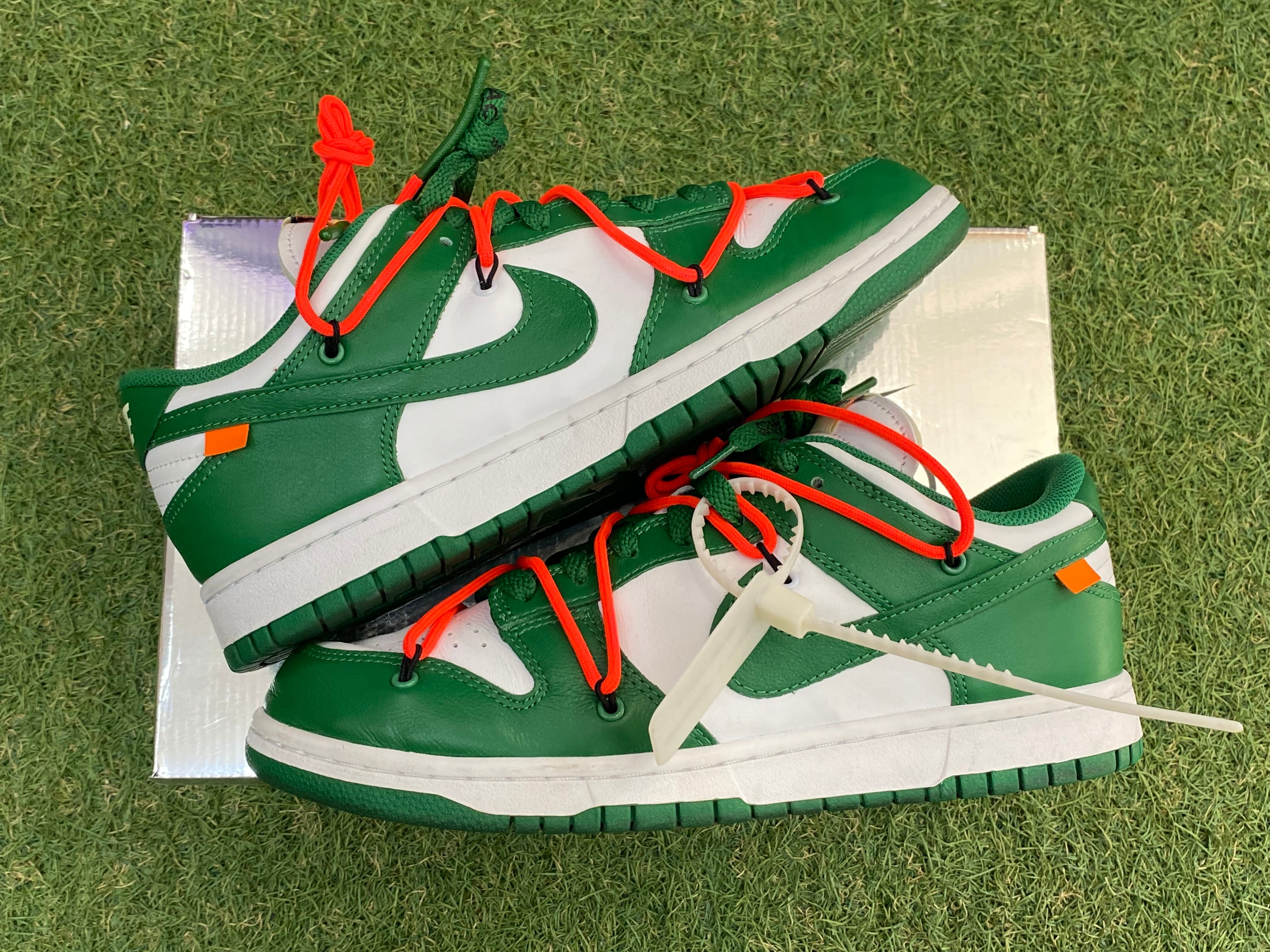 NIKE off white Dunk Low 27cm Green