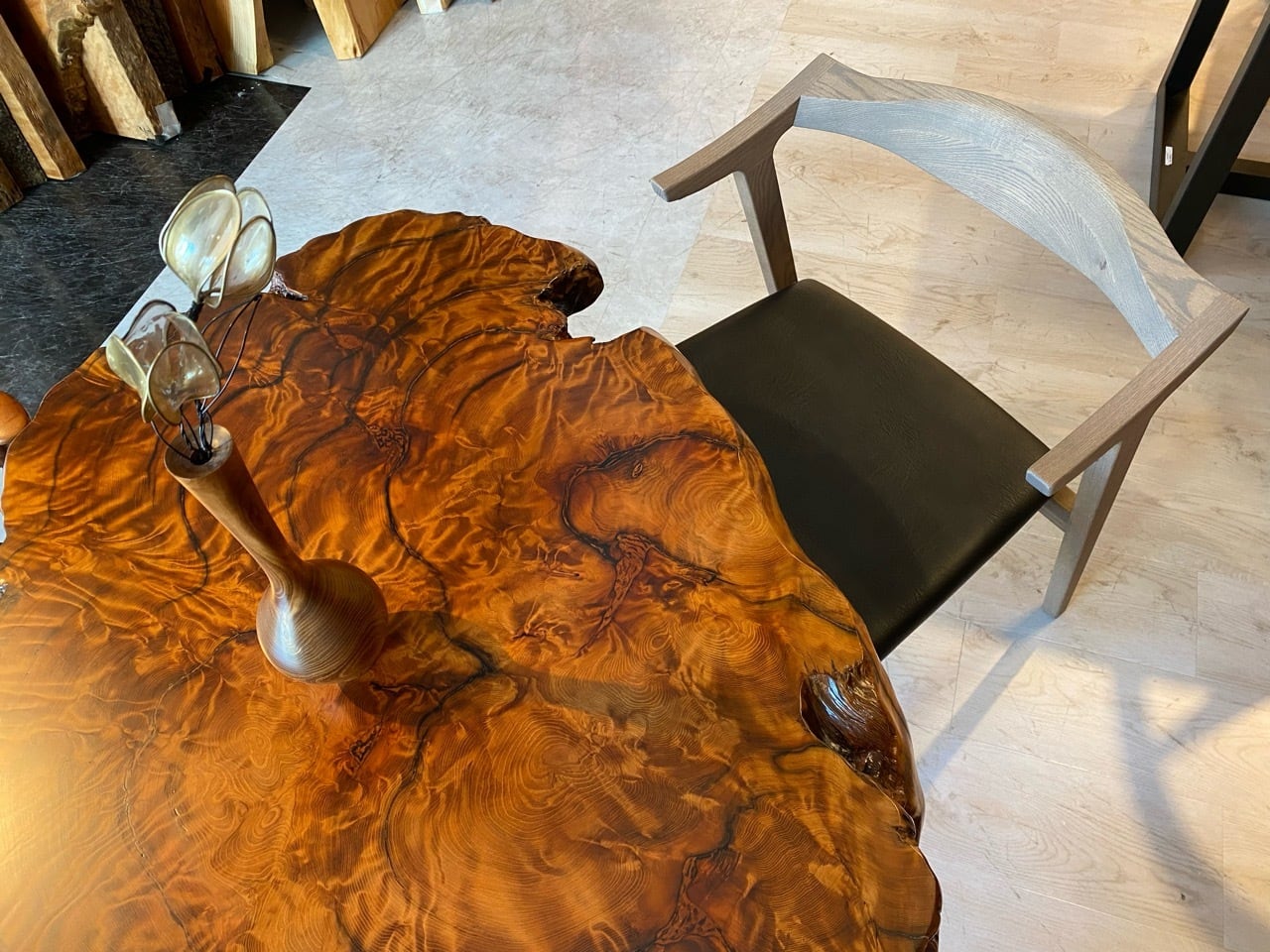 Premium】屋久杉（ヤクスギ）_900×800×65_青山店_テーブル天板/バール