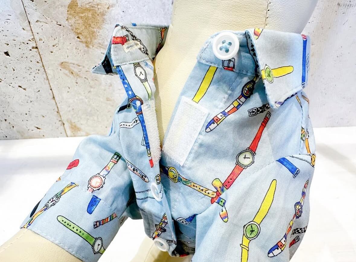 ワッペンウォッチ柄シャツ | DENIM ROSE