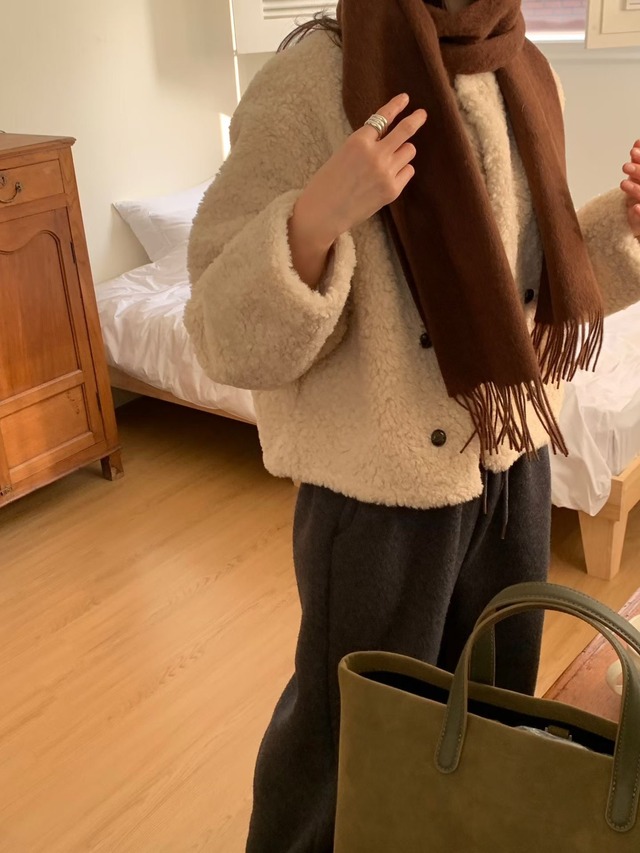 (予約) signature / Takeul wool muffler 5color