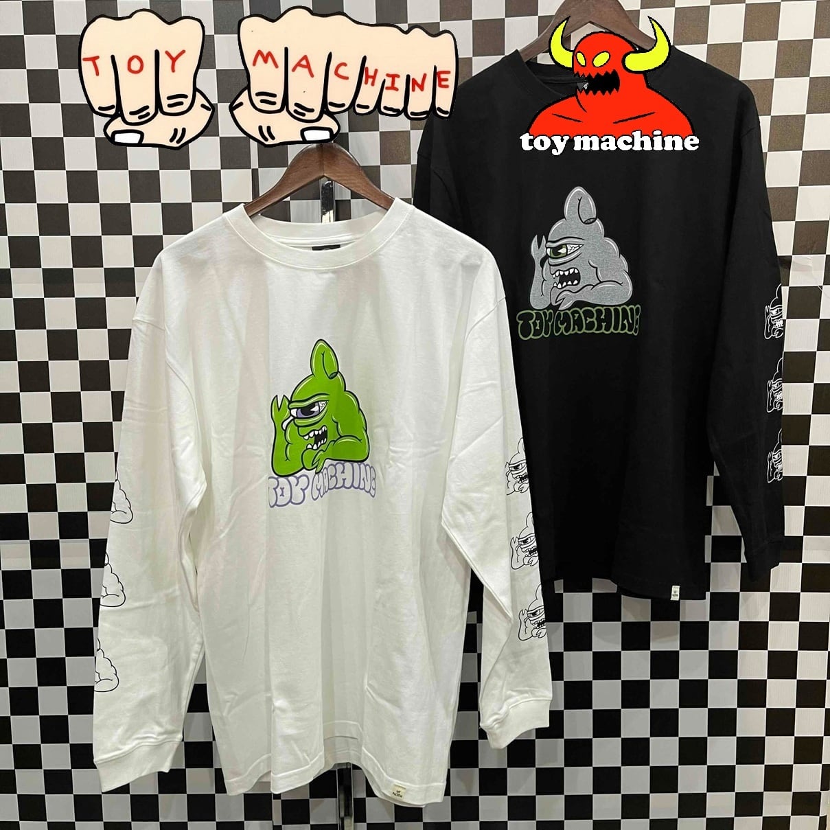 TOYMACHINE 】MACHO TECH LONG TEE トイマシーン ロングTシャツ