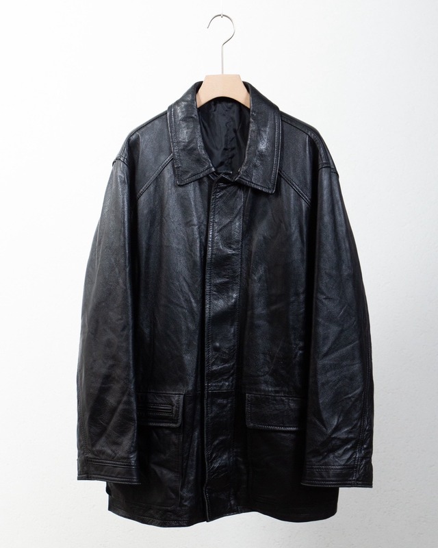 designed leather half coat / VERA PELLE / Made In ITALY
