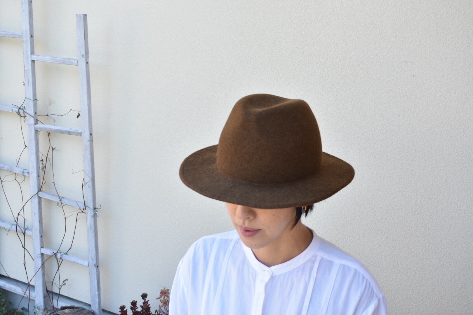 帽子 木型 中折れハット 58cm 木型で出来きた中折れハット | 関口靴工房