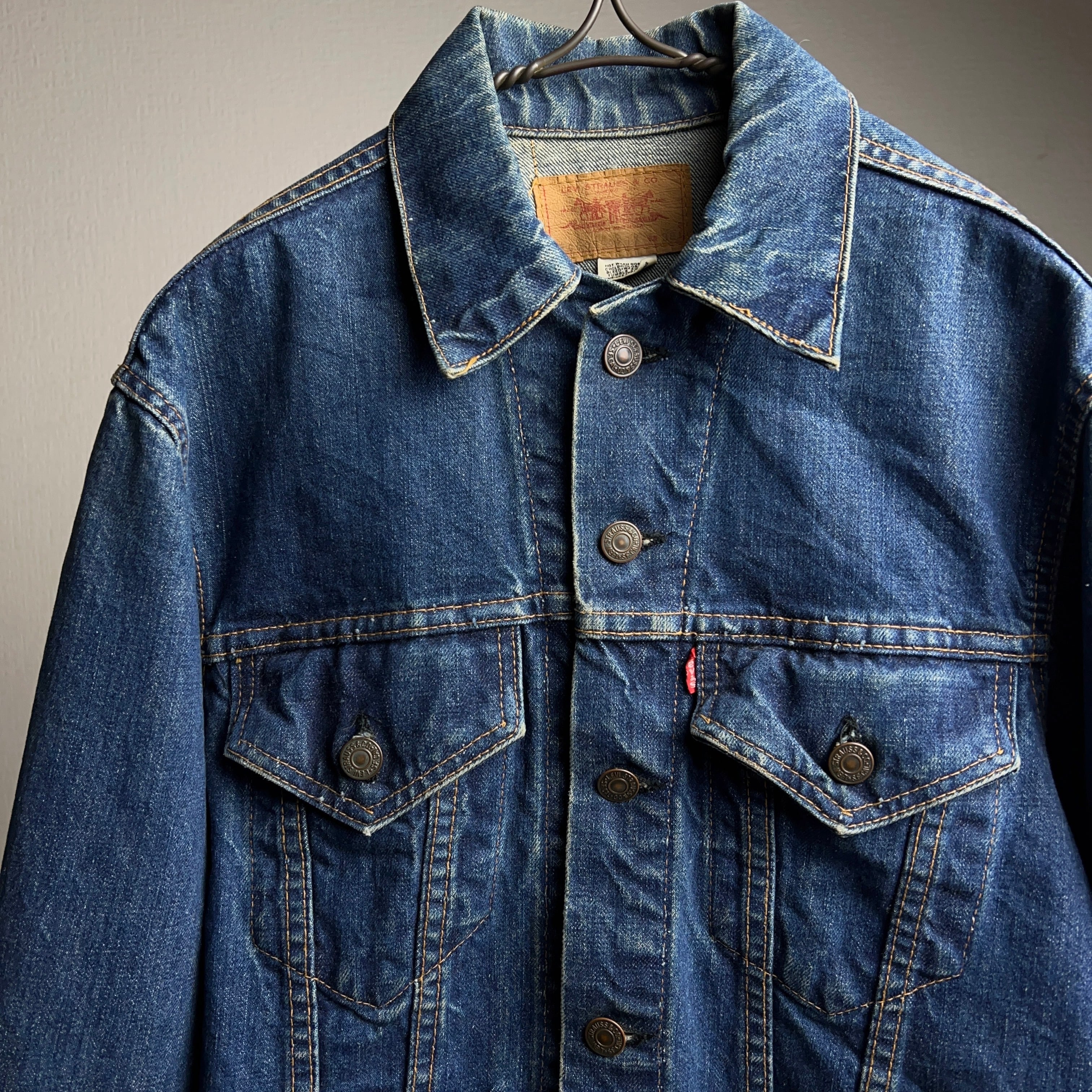 70’s Levi’s 70505-0217 Denim jacket 70年代 リーバイス デニムジャケット ケアタグ付き 66前期 濃紺  【1000A10】【送料無料】