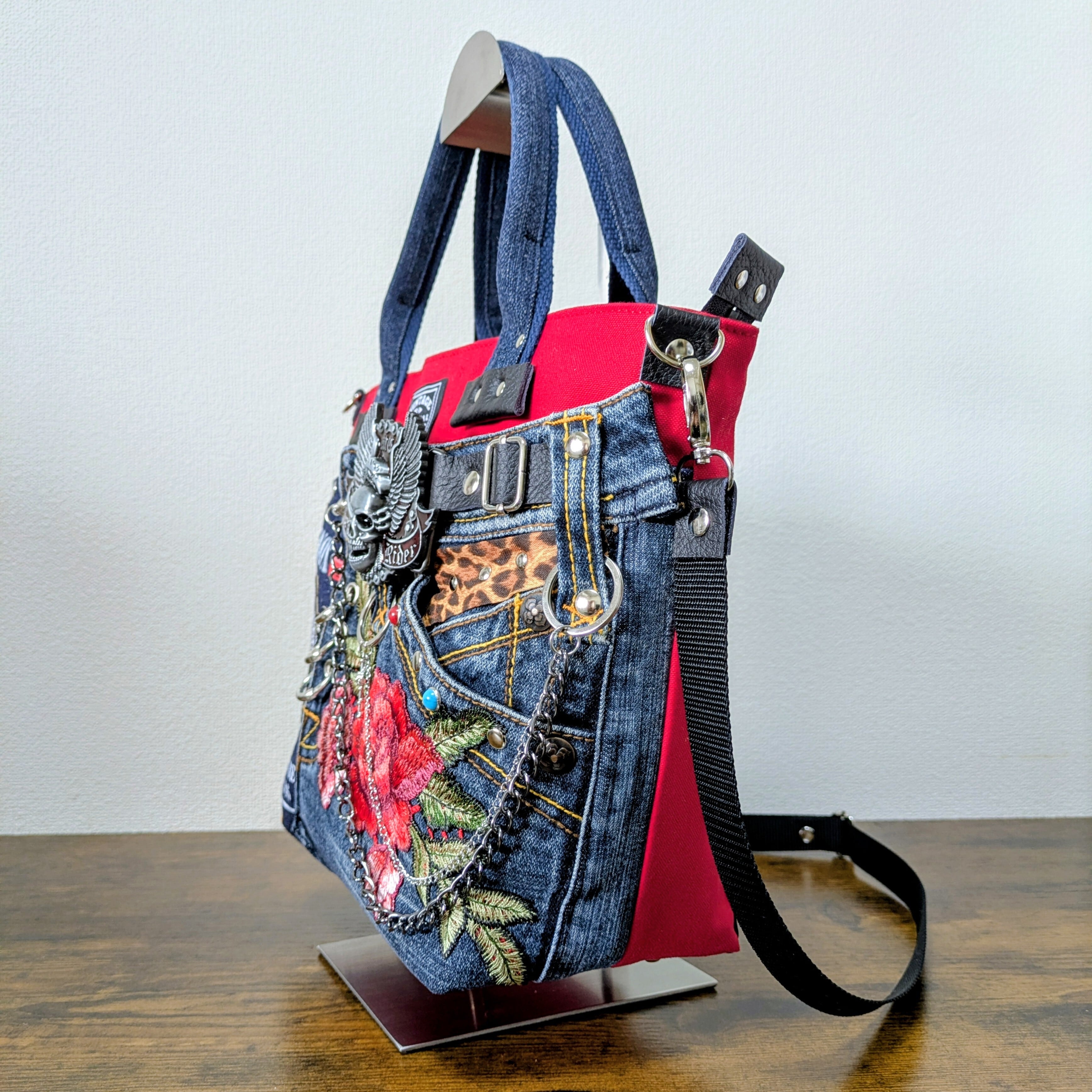 WING SKULL】デニムリメイク トートバッグ（専用商品） | pipin