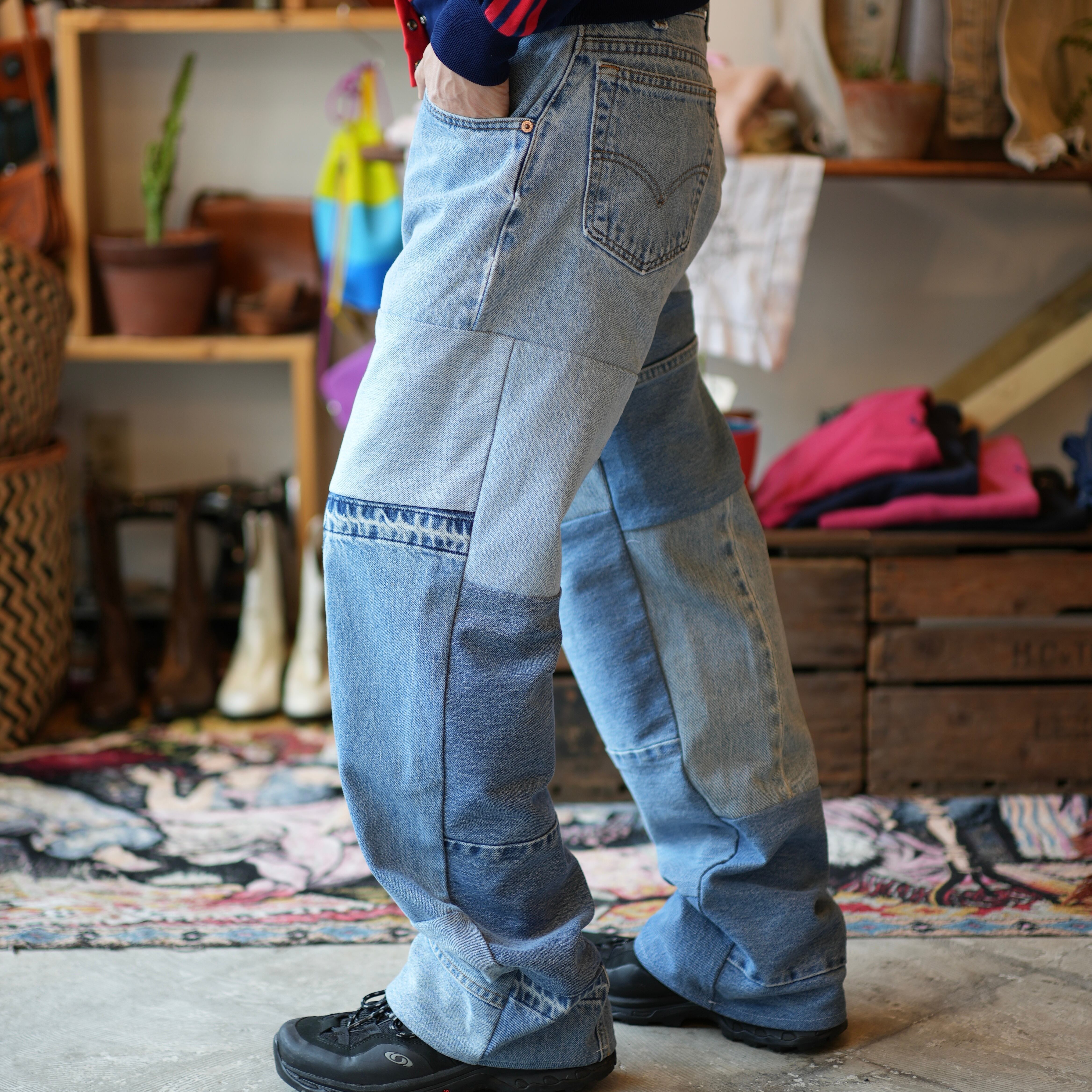 Levi's remake pants パッチワークデニム  vintage