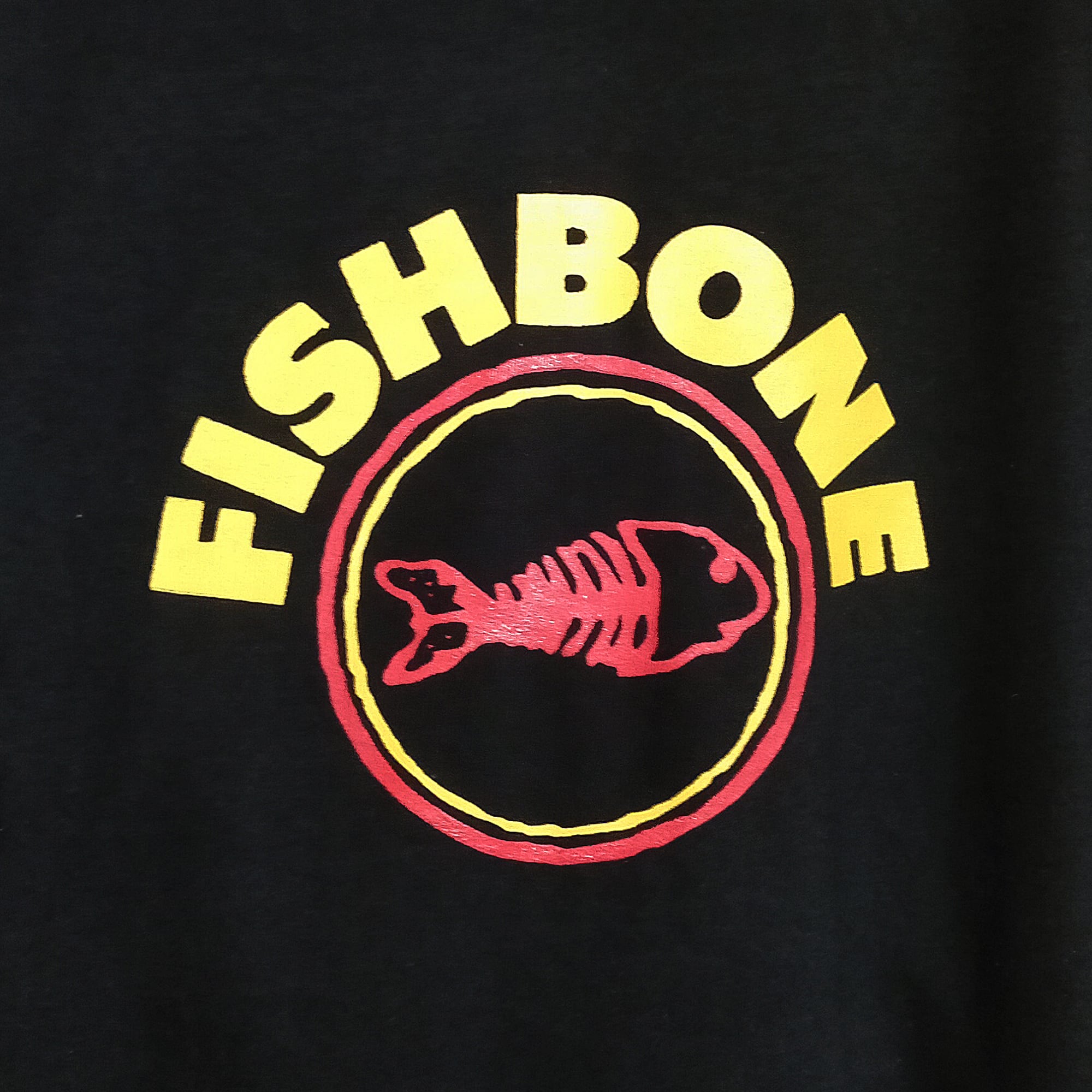 Fishbone フィッシュボーン 魚骨ロゴ 半袖 黒色 Tシャツ 選べる6サイズ