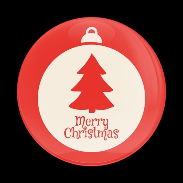 ゴーバッジ(ドーム)（CD0973 - Seasonal Christmas Ornament） - メイン画像