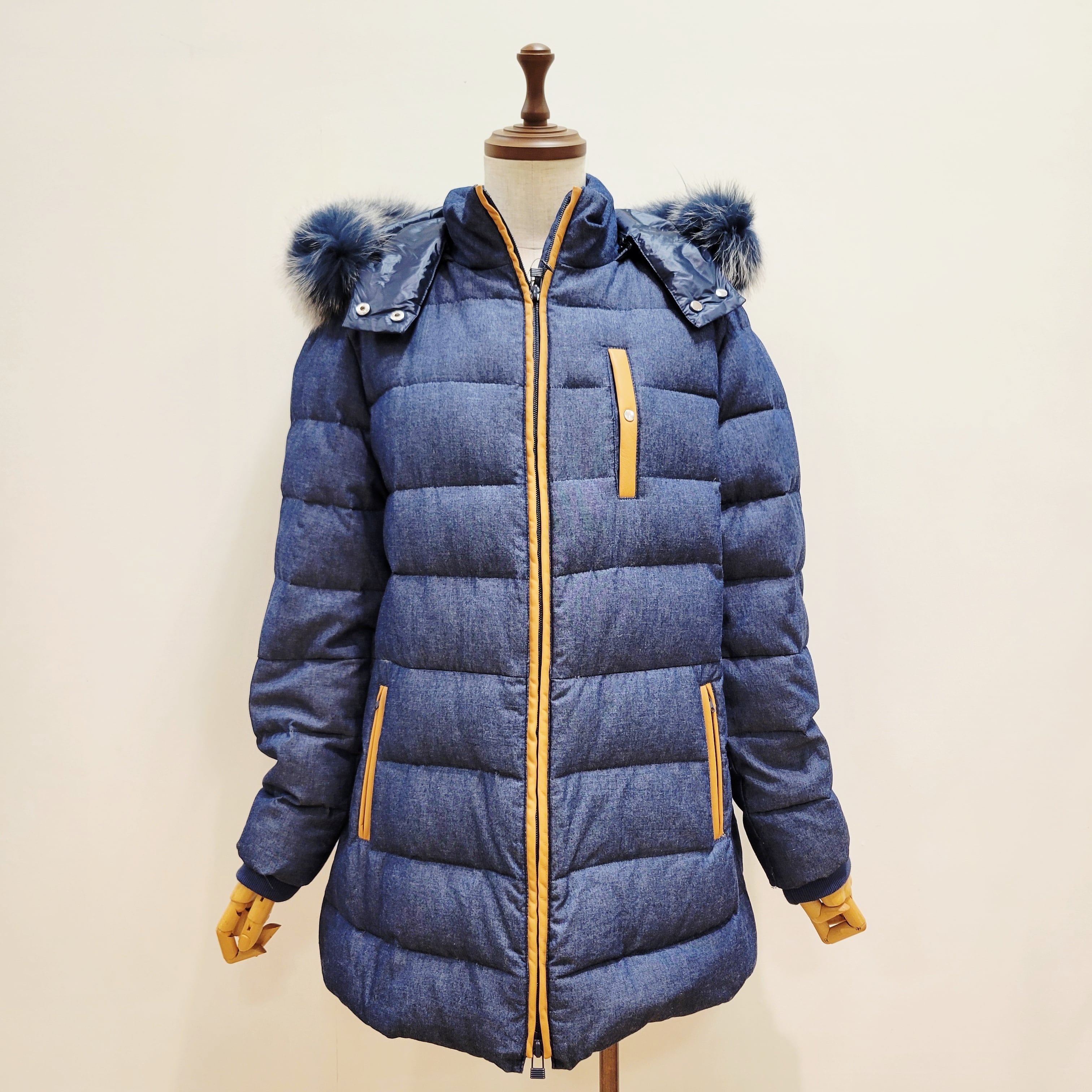 adagietto(アダジェット)】リアルファー付き ダウンジャケット