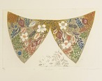 溝上幾久子 Mizokami Ikuko "a false collar(付け襟)" color etching, drypoint 2023 thumbnail 1