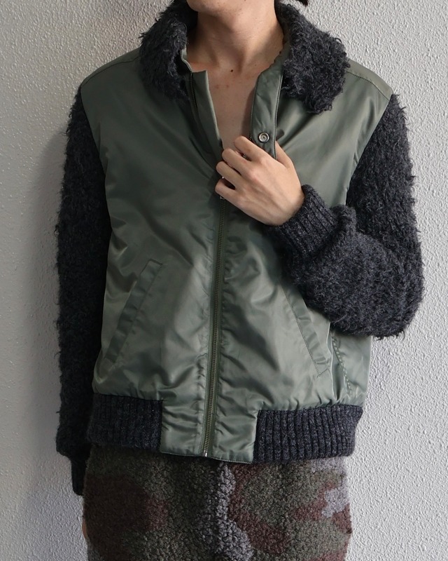 Oscar Ouyang AW25/Green bomber jacket