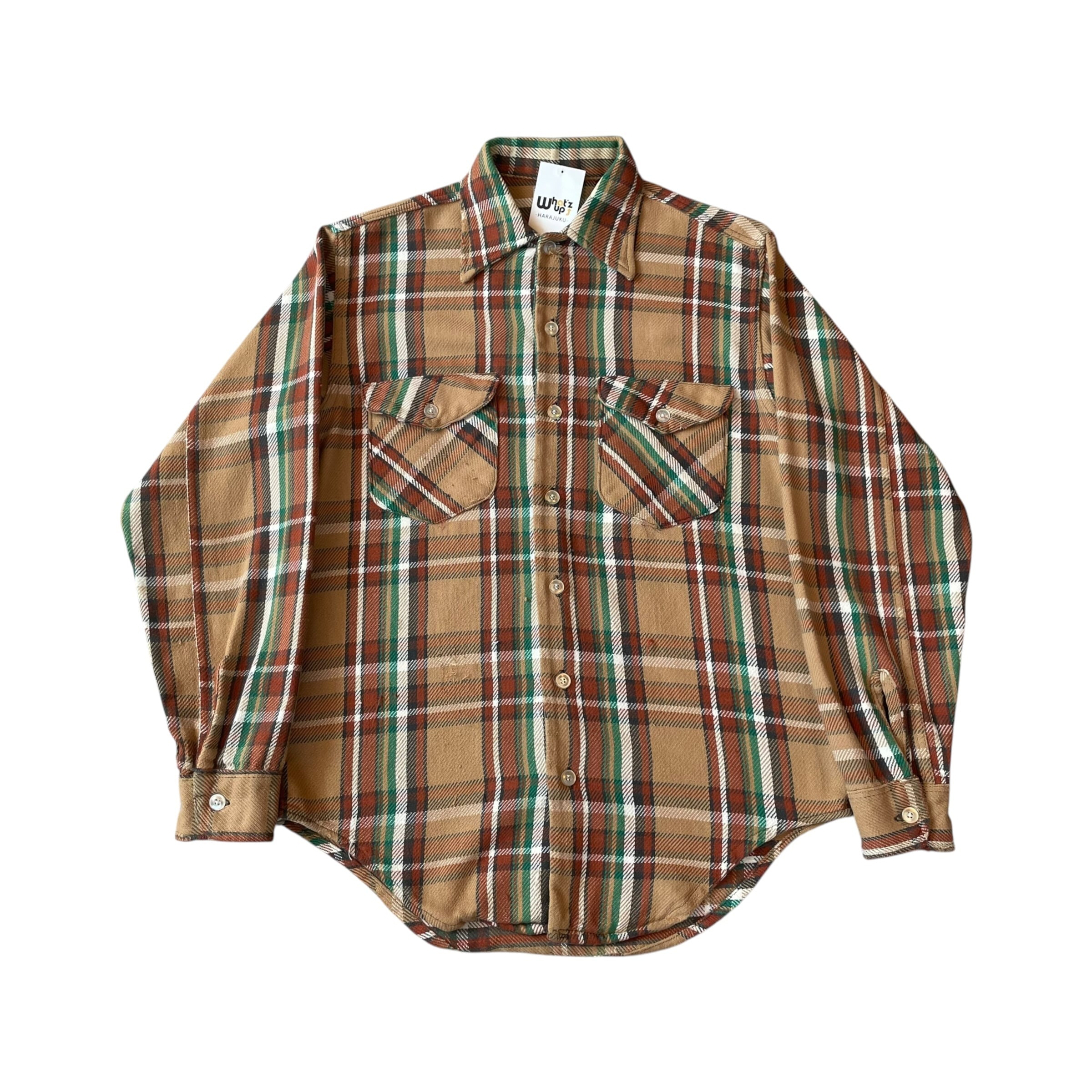 70s OSHKOSH heavy flannel shirt