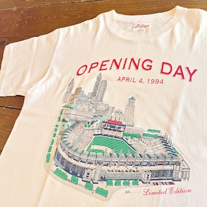 94s〝 Progressive Field 〟Opening Day Memorial T-Shirt