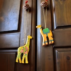 インド ペーパーマッシュ オーナメント ② キリン・ラクダ