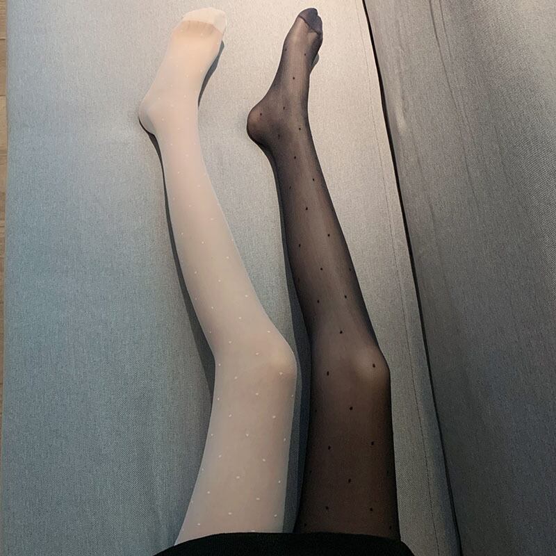 薄手ソックス ブラックストッキング レディーススプリング 春物 タイツ 萌量不足57545486456