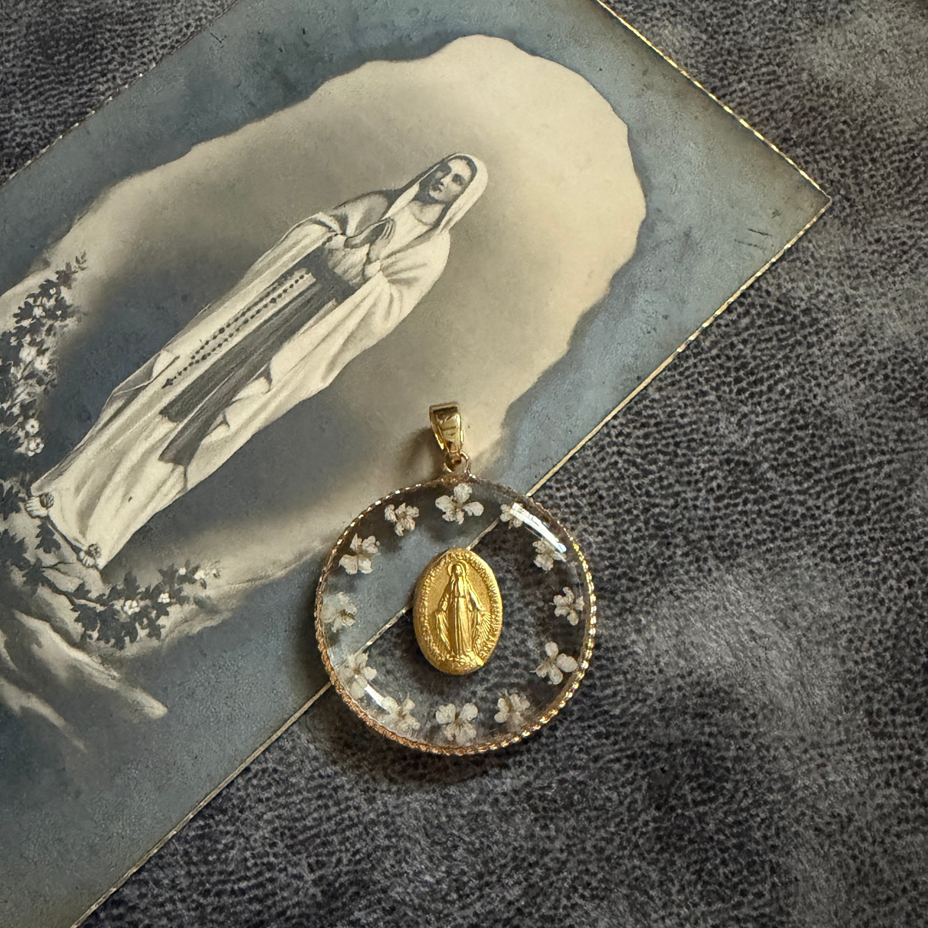 不思議のメダイ | Antique medaille Mary