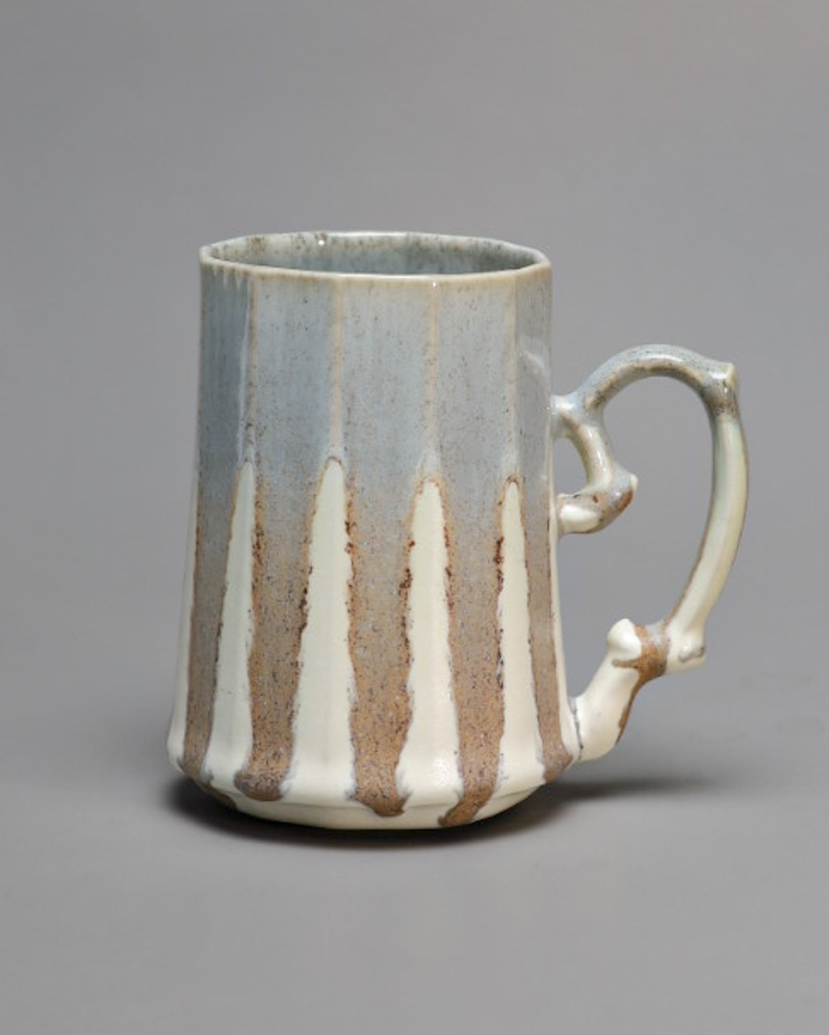 kaleido mug cup -melty sepia blue-