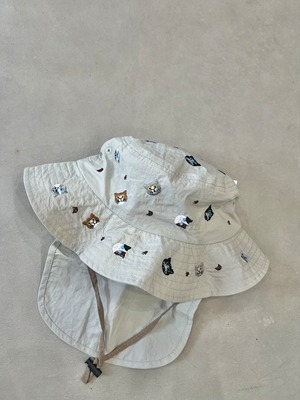 刺繍サンハット 49~53cm CAT 240603