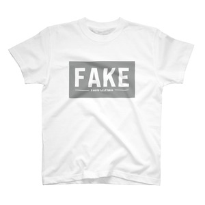 FAKE 半袖コットンTシャツ