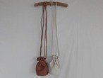 AMERICA 1990’s OLD COACH “WHITE Leather” 2way petit bag