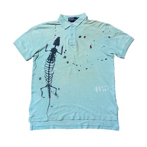 Polo by Ralph Lauren Lizard Skeleton painting polo shirt