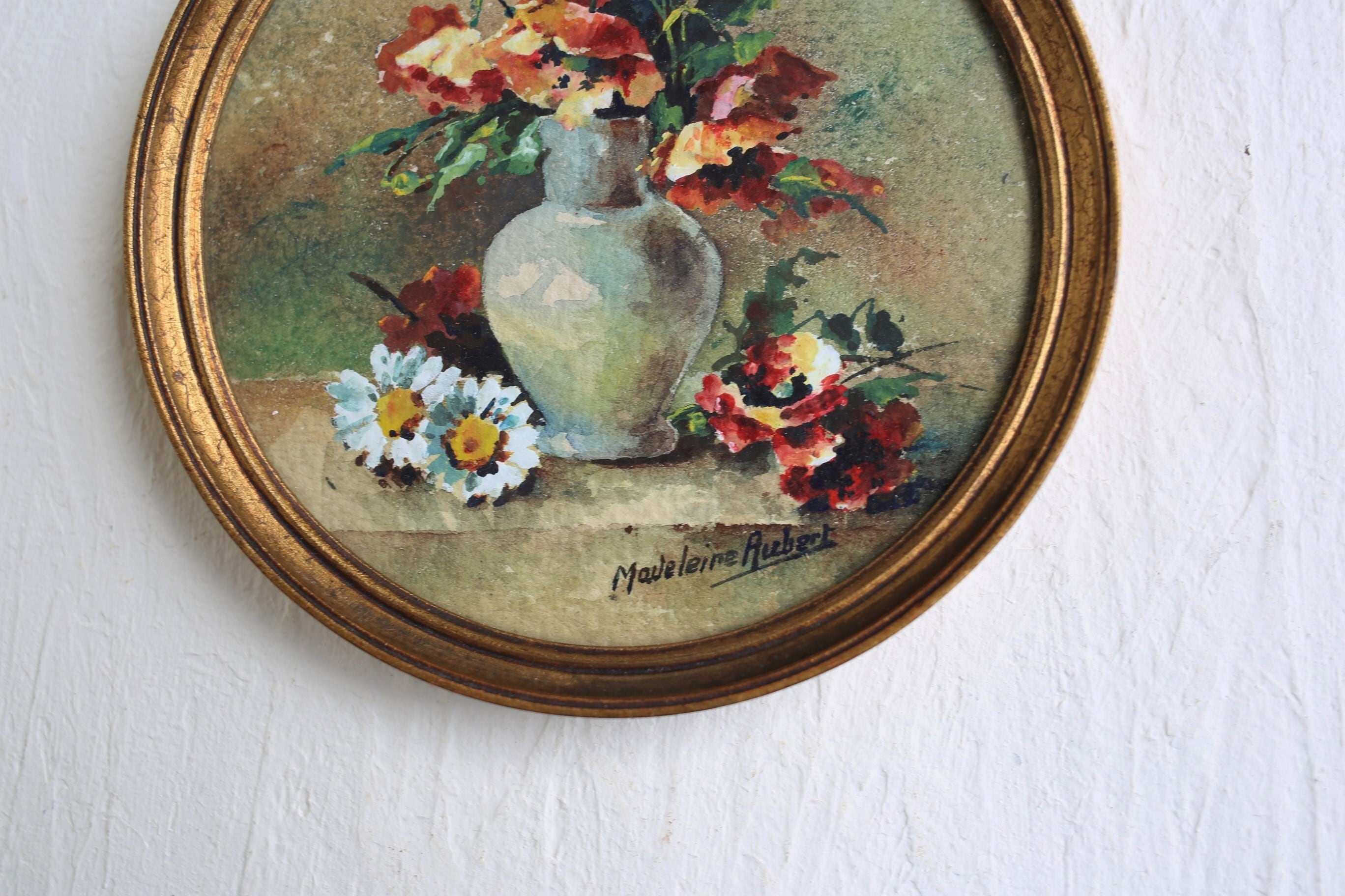 フランス アンティーク ヴィンテージ 額絵 木製 N-04131 | EMUPARIS