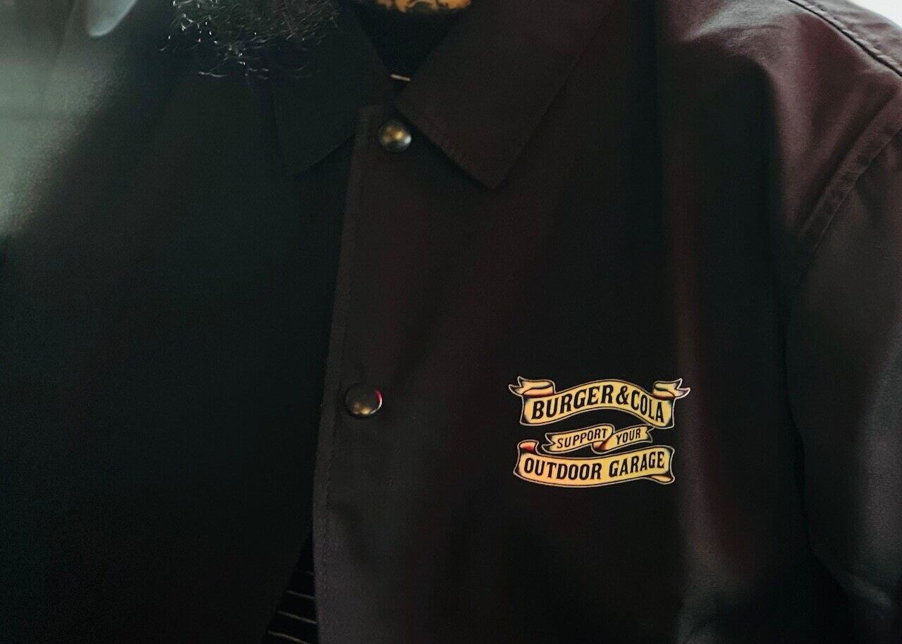 BURGER & COLA FLASH T/C COACH JKT ブラック | SHAREFIELD～憩いの 