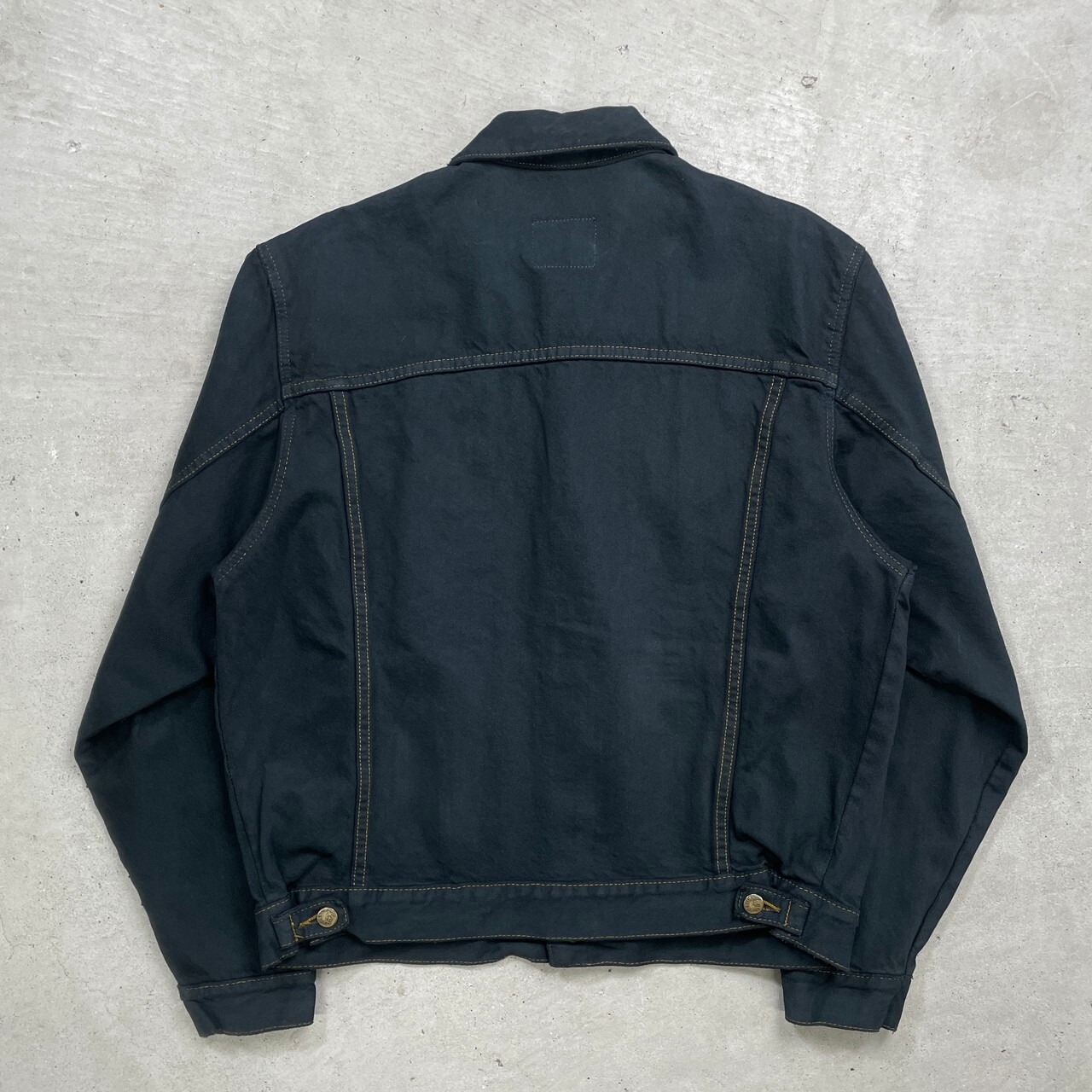 80年代 Lee リー ブラックデニムジャケット PATD-153436 メンズL 古着 