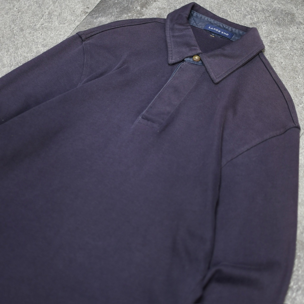 LANDS' END fade polo shirt