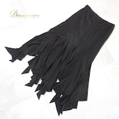 社交ダンス 衣装 スタンダード ラテン スカート レッスンウェア レディース ICHIOKU 練習着 ブラック系 無地 シンプル フォーマル 黒 黒系 モノトーン ブラックフォーマル ワンピース風 ロング丈 フレア すそフリル 練習用 レッスン用 ダンスウェア 上品 きれいめ フォーマル系 マキシ丈 ウエストゴム ポリエステル エレガント 大人女子 ダンス 発表会