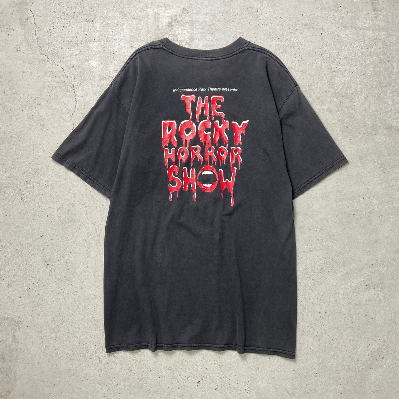 00年代 THE ROCKY HORROR SHOW ミュージカル バックプリントTシャツ 