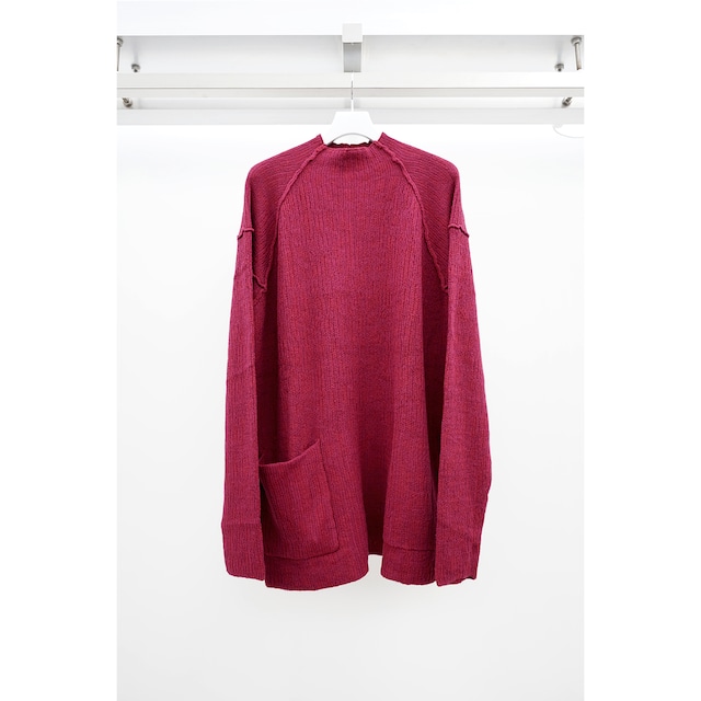 [The Viridi-anne] (ザヴィリディアン) VI-3655-07 COTTON/CASHMERE SWEATER (CRIMSON)