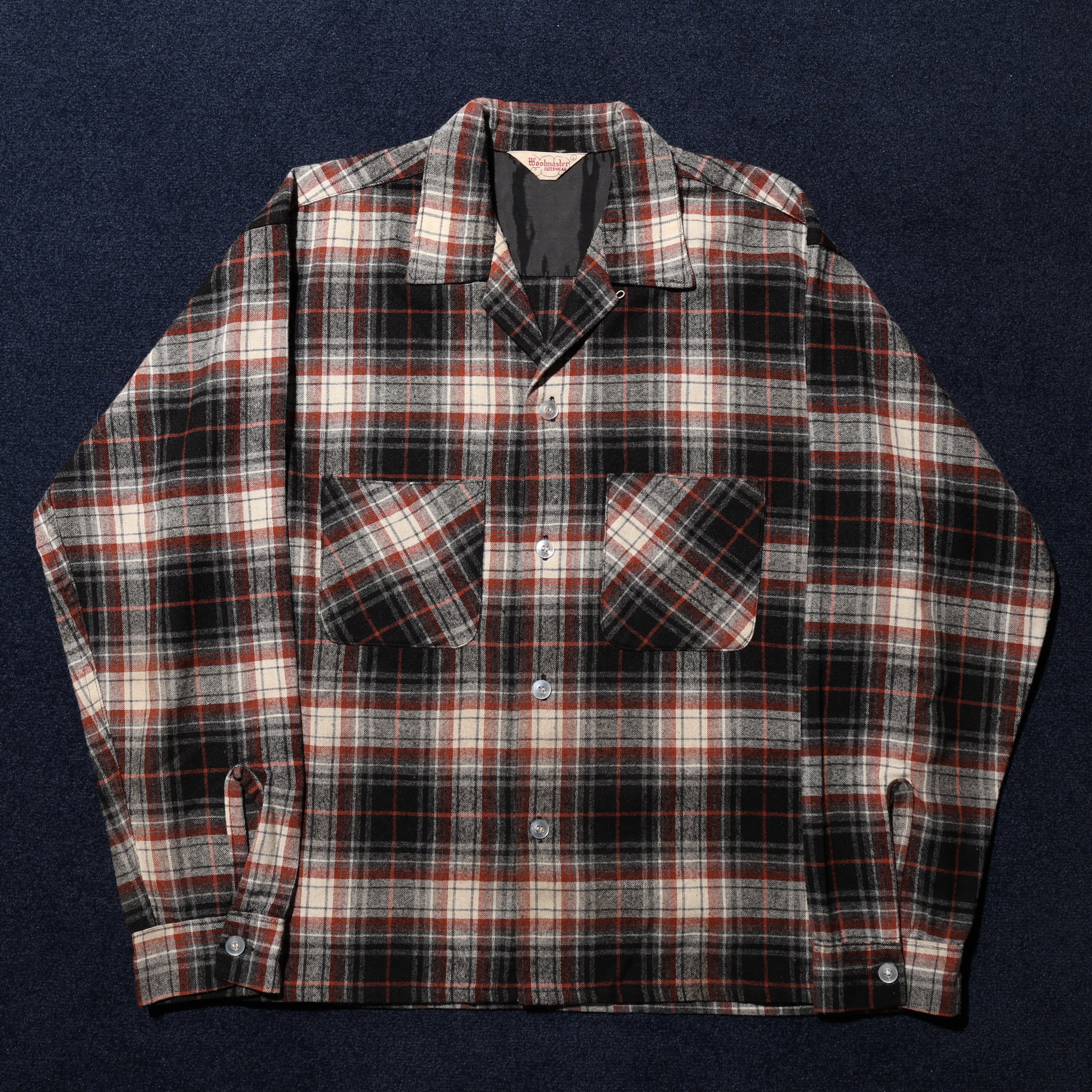 美品 L 60-70s towncraft オンブレチェックシャツ タウンクラフト