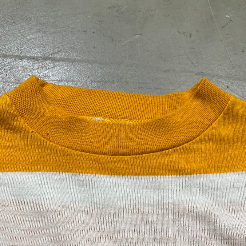 60s 半袖スウェット 太ボーダー マルチカラー vintage 60s 半袖