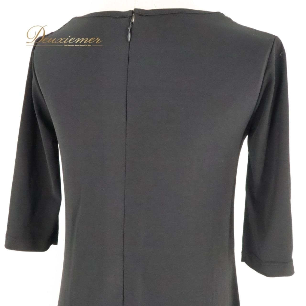 フラダンス 衣装 ワンピース ドレス プアラニ ブラック系 PUALANI ティアレ柄 長袖 ワンポイント ラメ タヒチアン 上品 きれい 華やか 鮮やか かわいい 黒 紫 ハワイアン アロハ ハワイアンプリント フラ ダンス レッスン 練習 エレガント