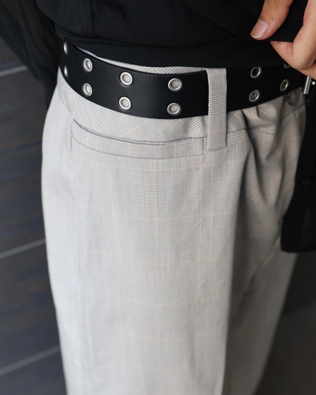 Check design cropped slacks