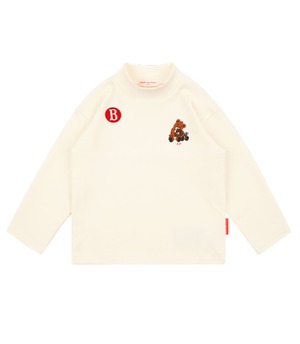 [BEBE DE PINO] Hug bear half neck long sleeve tee 正規品 韓国ブランド 韓国ファッション 韓国代行 韓国通販 ベベドピノ bebedepino 日本 店舗 韓国 子供服