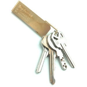 ☑ Tiny Formed　Key clip／brass（真鍮材）