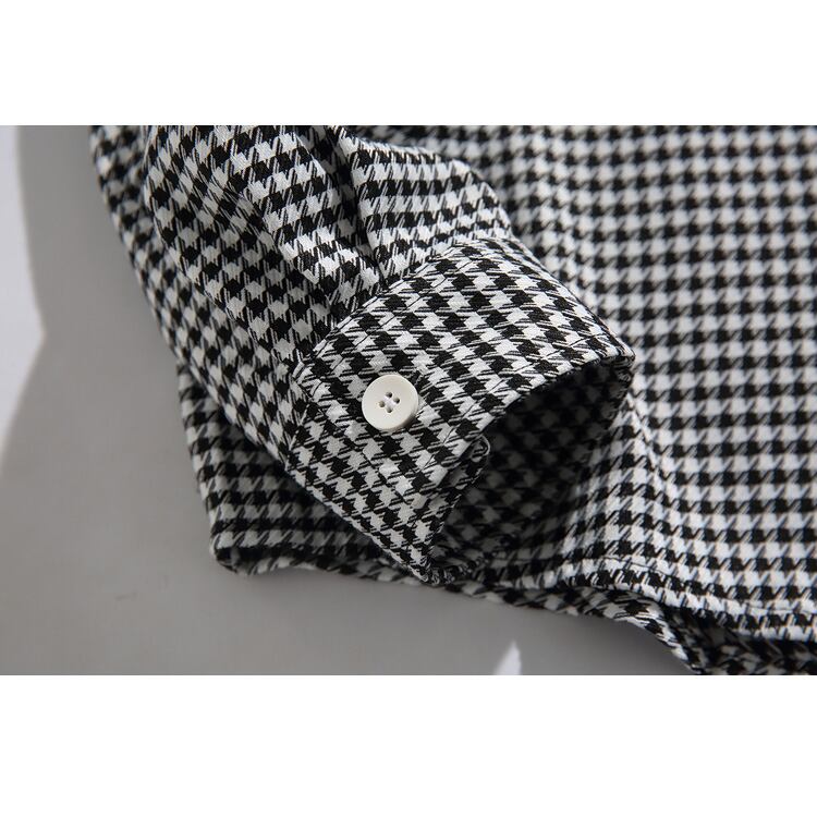 ★RETRO HOUNDSTOOTH SHIRT　　　07178