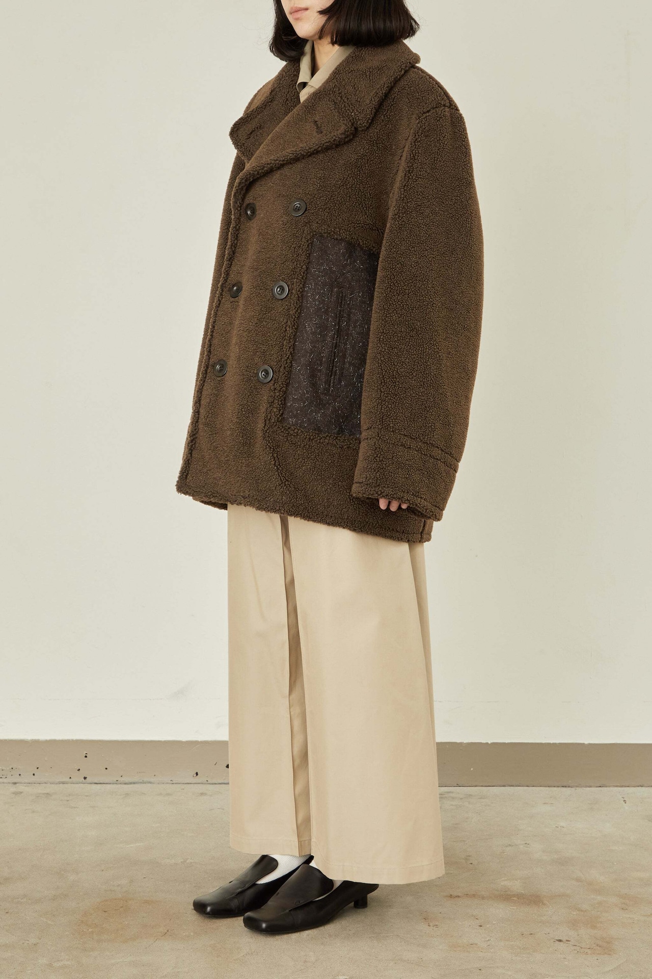 i’m here : - Boa P-Coat :Melange|ケンピメルトン/Extra TIMEピンズ