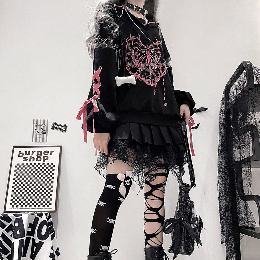 ゴスロリ通販 With U 地雷服 パンク 地雷系 地雷女子 セットアップ