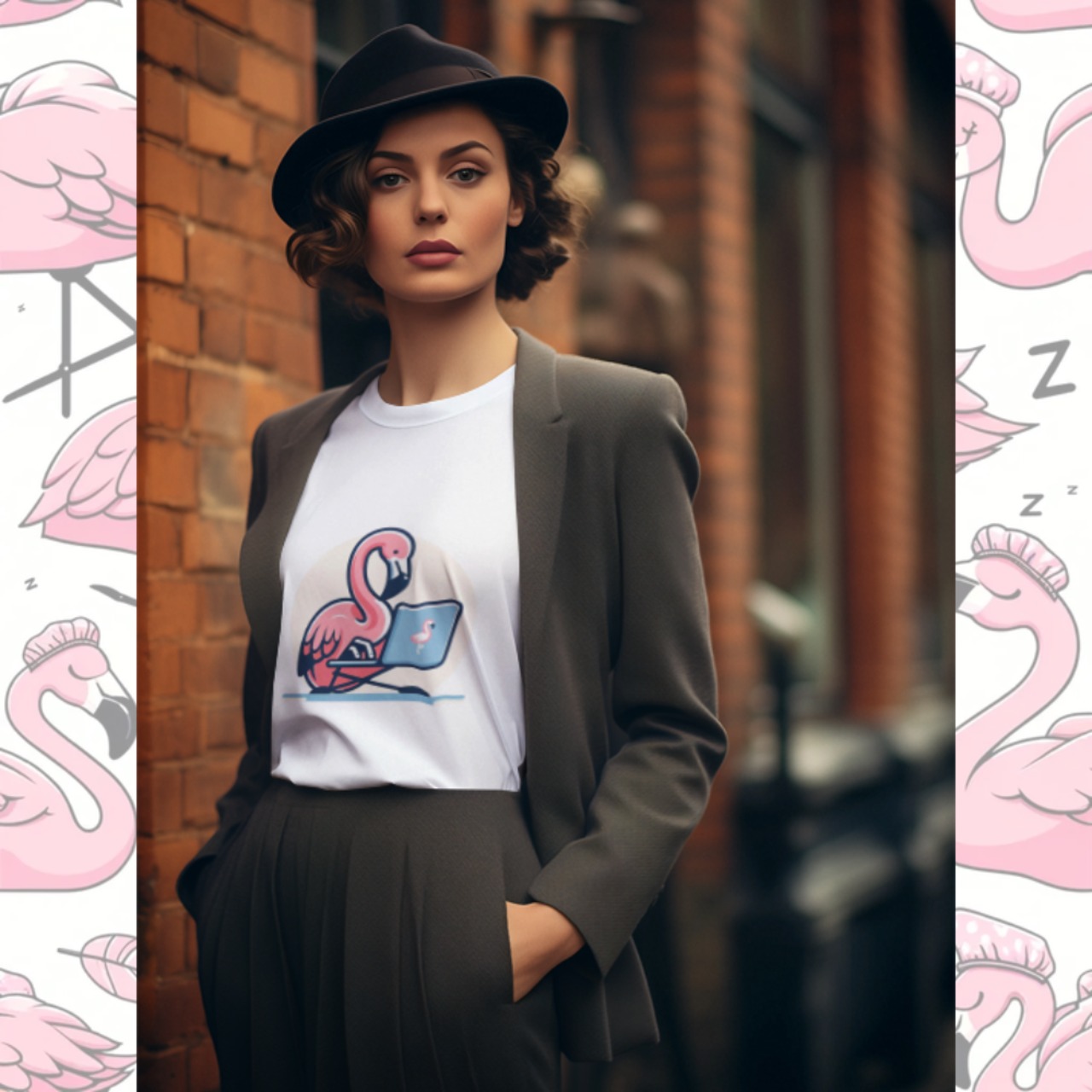 T-shirt -フラミンPC 4111