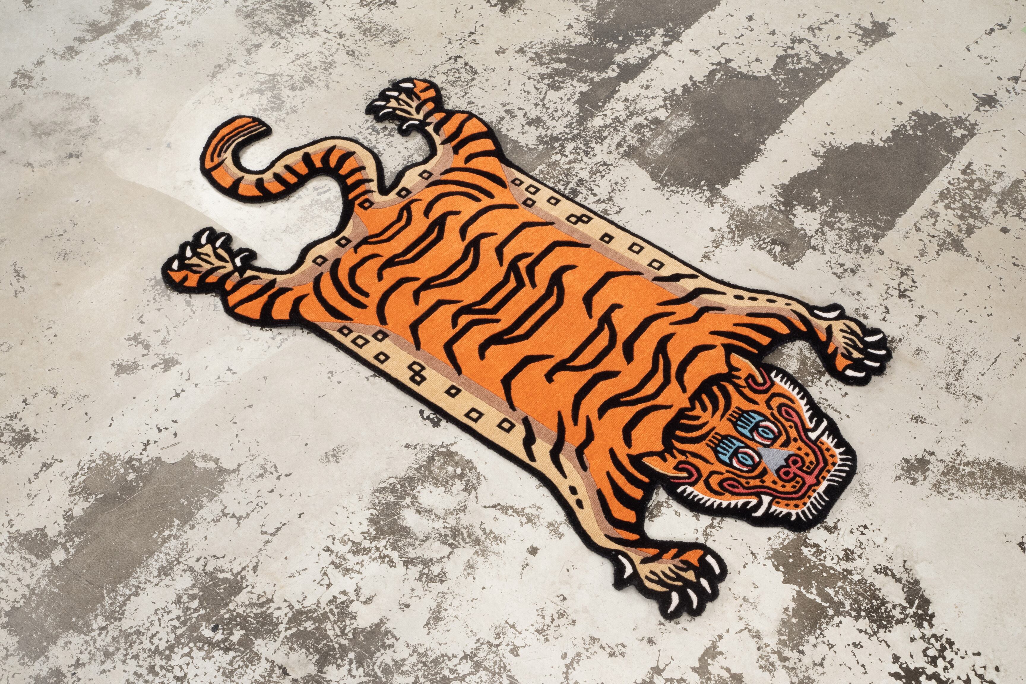 Tibetan Tiger Rug 《Mサイズ•ウール・オリジナル3・トラディショナル