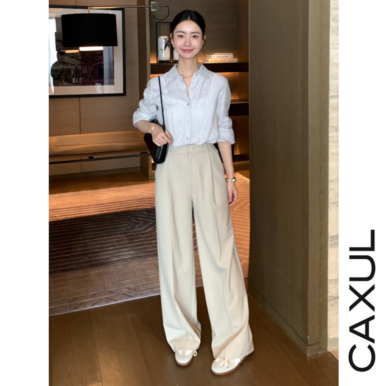 Straight Wide-Leg Tailored Pants/2color