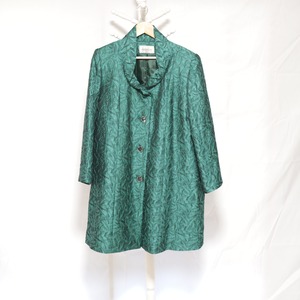 Leaf Pattern Batting Coat Grossly Green