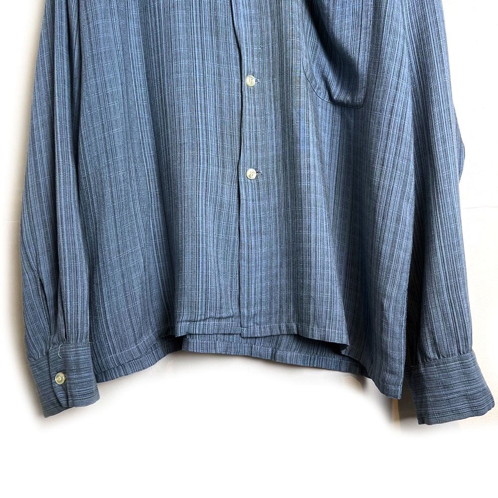 Vintage Open Collar Rayon Shirt [1960s-] [Unknown Brand] Vintage