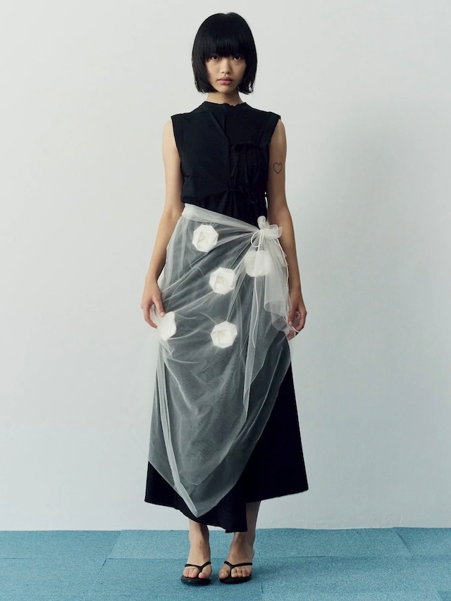 【26SS】Create Clair クリエイトクレイル / ORIGAMI VEIL WRAP SKIRT / スカート