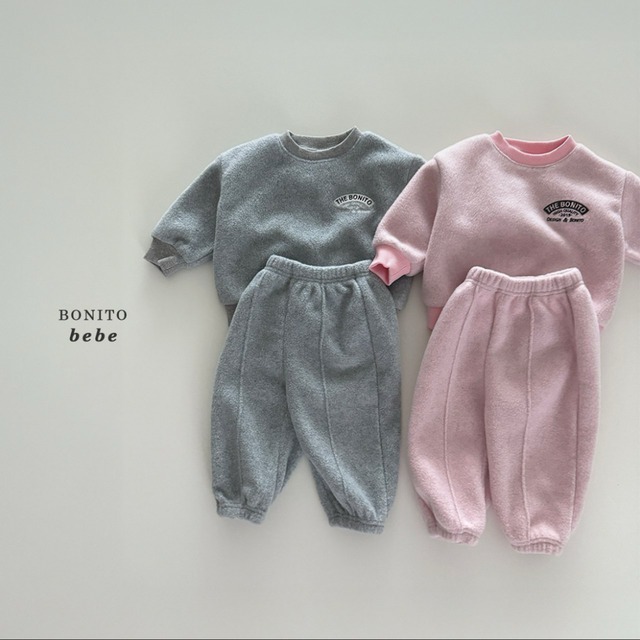 《予約》BONITO ¨ bebe) fleece top and bottom set up
