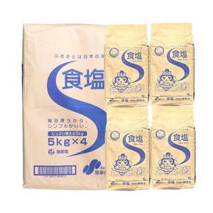 【特価処分】塩事業センター 食塩 5kg×4袋